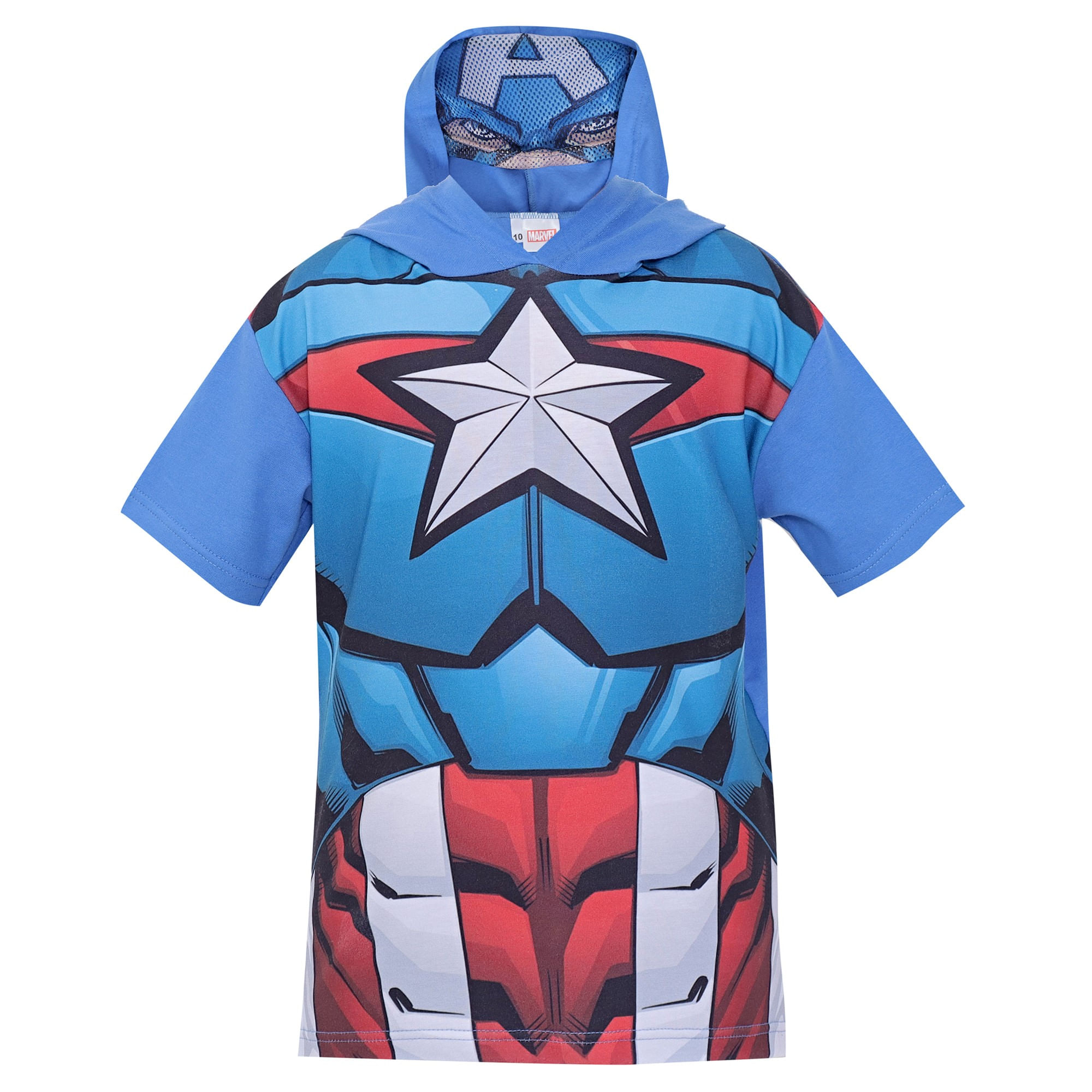 Remera estampada con mascara Capitán América - imagen del producto