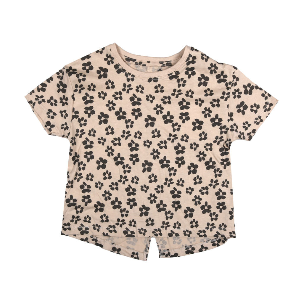 Remera Niña Manga Corta Estampa Animal Talle 4-12 Urb - imagen del producto