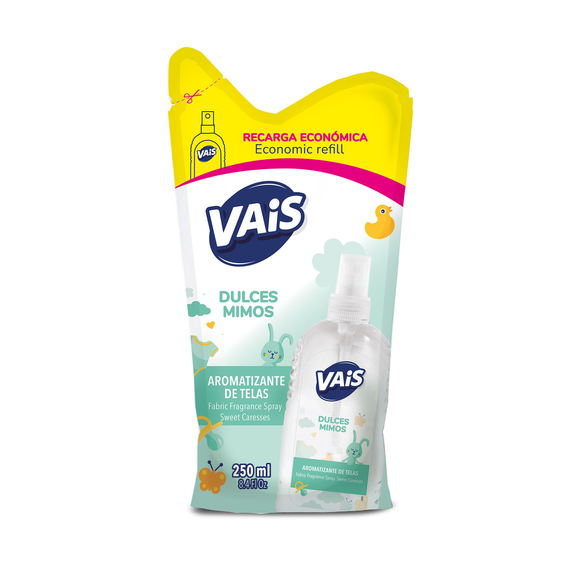 Repuesto aromatizante para telas Vais dulces mimos 250 cc. - imagen del producto