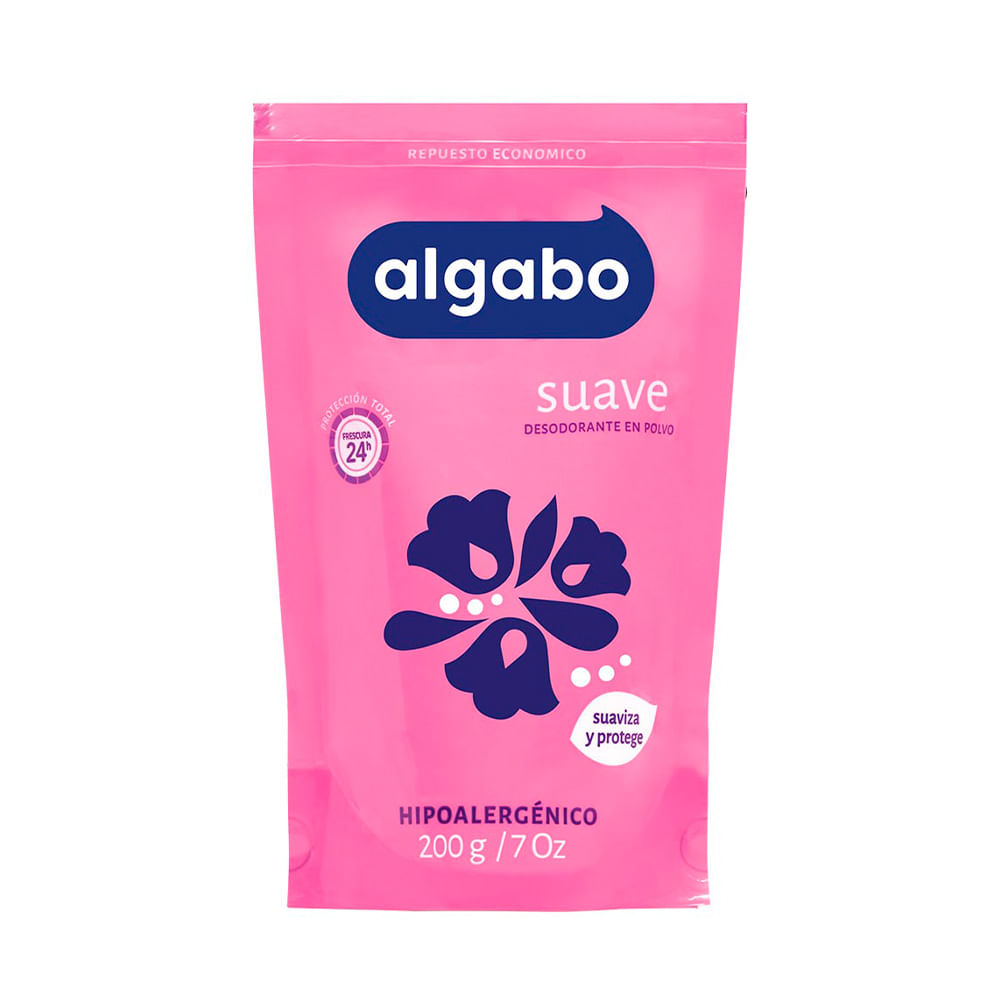 Repuesto Talco Desodorante Suave 200 Gr Algabo - imagen del producto