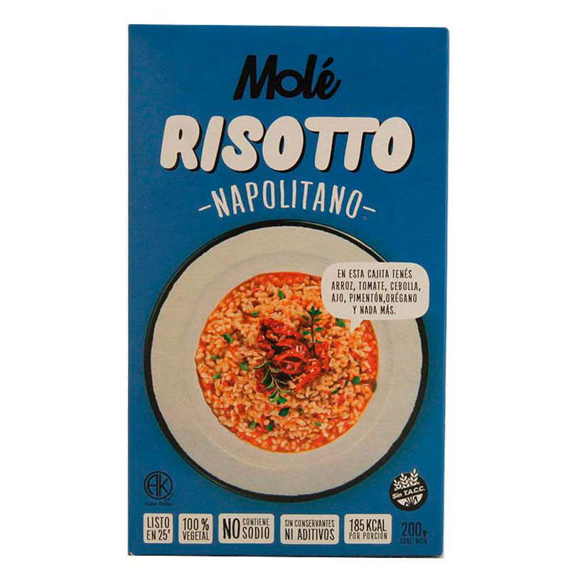 Risotto Napolitano Mole Sin Tacc 200gr - imagen del producto