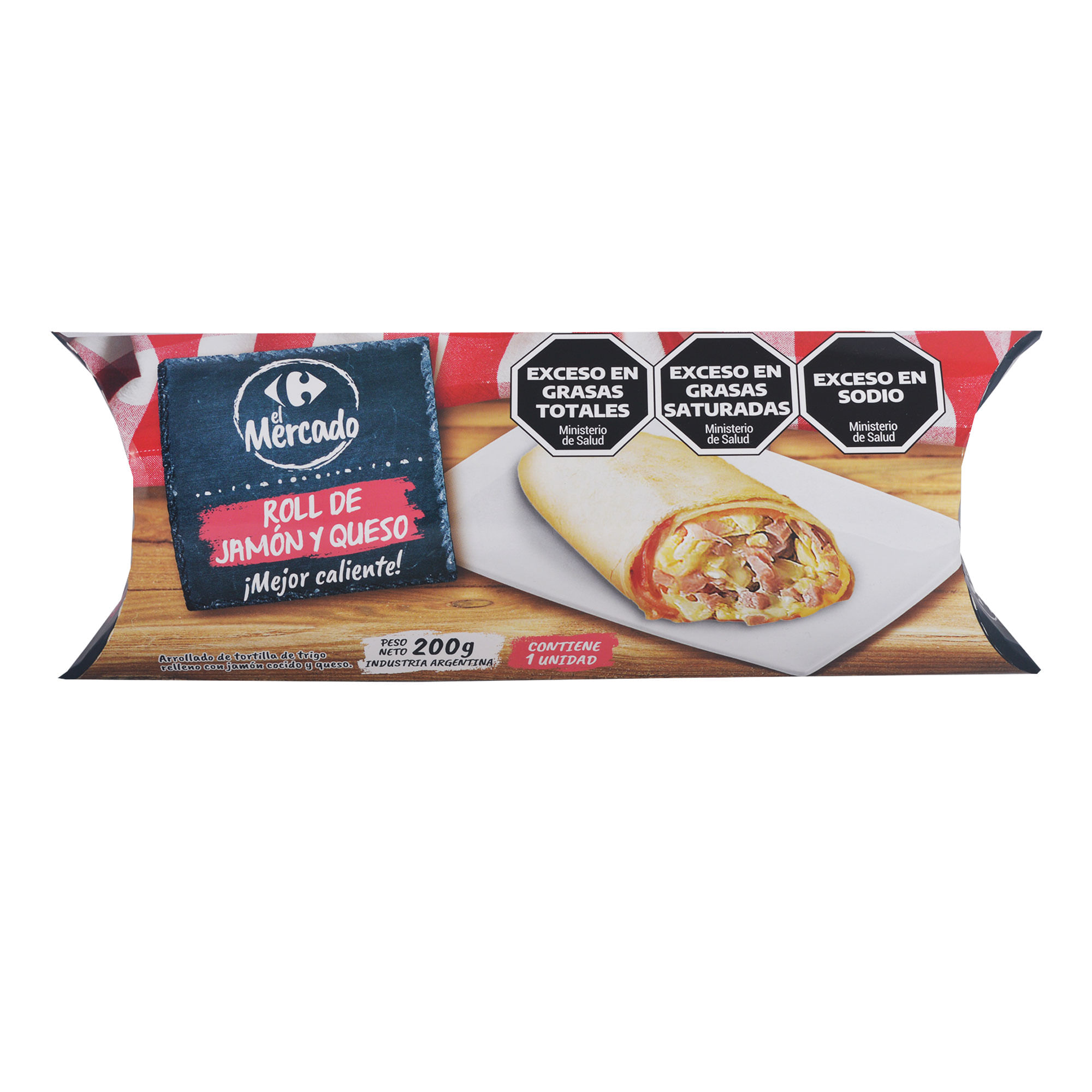 Roll jamón y queso El Mercado 1 uni - imagen del producto