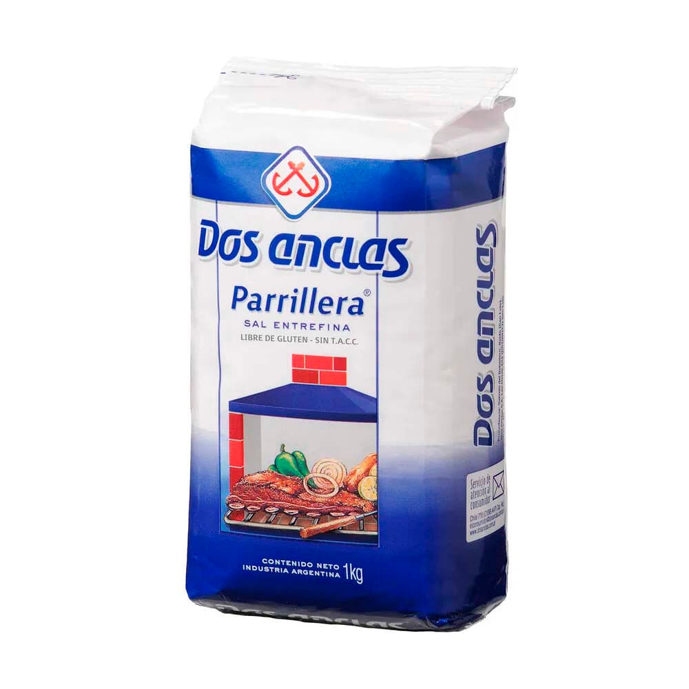 Sal Entrefina Parrillera Dos Anclas 1 Kg - imagen del producto