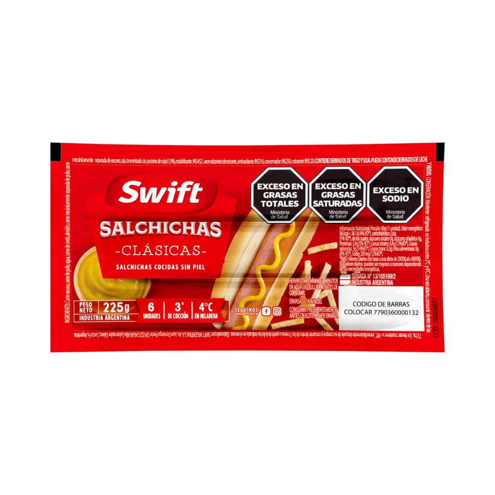 Salchichas Viena Swift 230 Gr. - imagen del producto