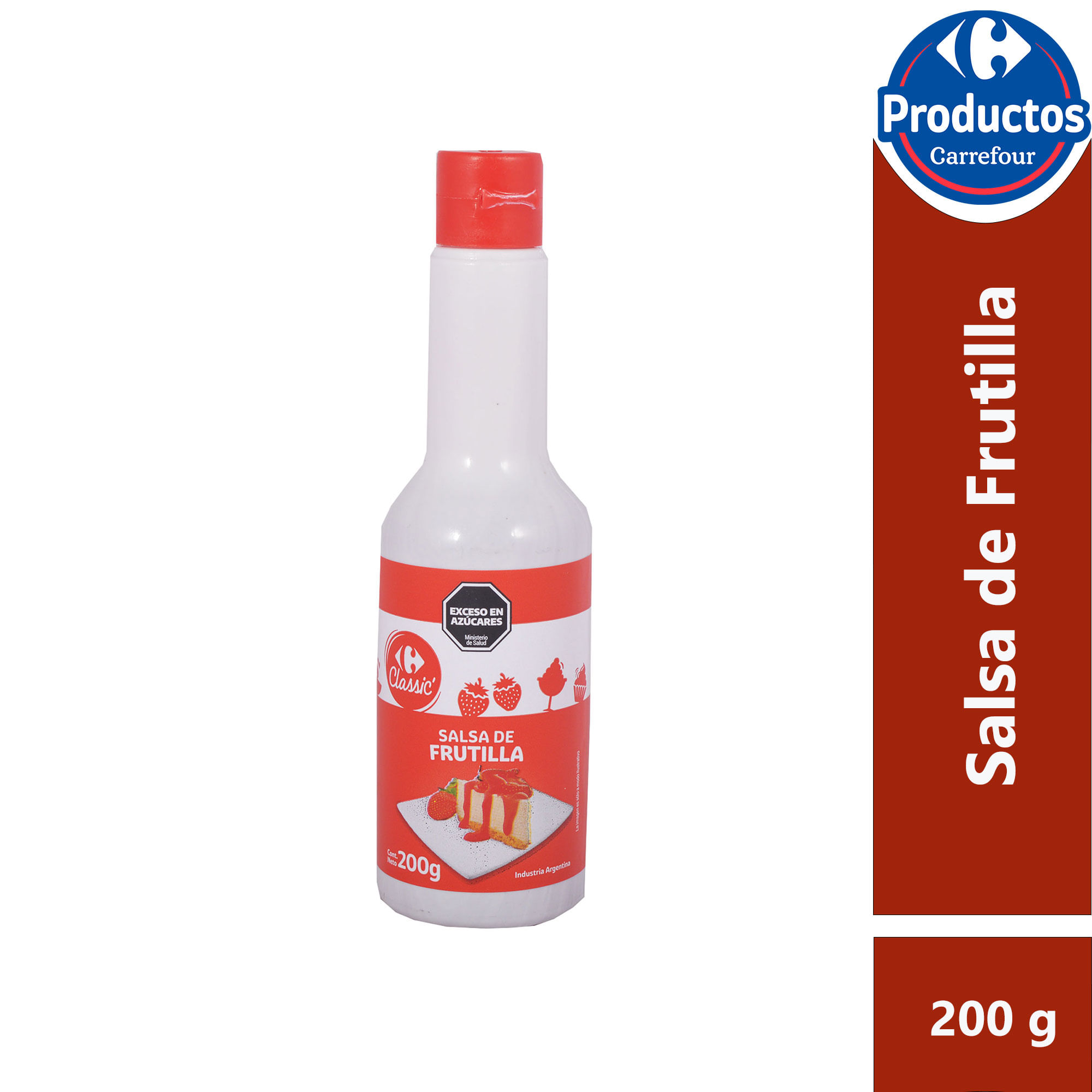 Salsa de frutilla Carrefour Classic 200 g. - imagen del producto