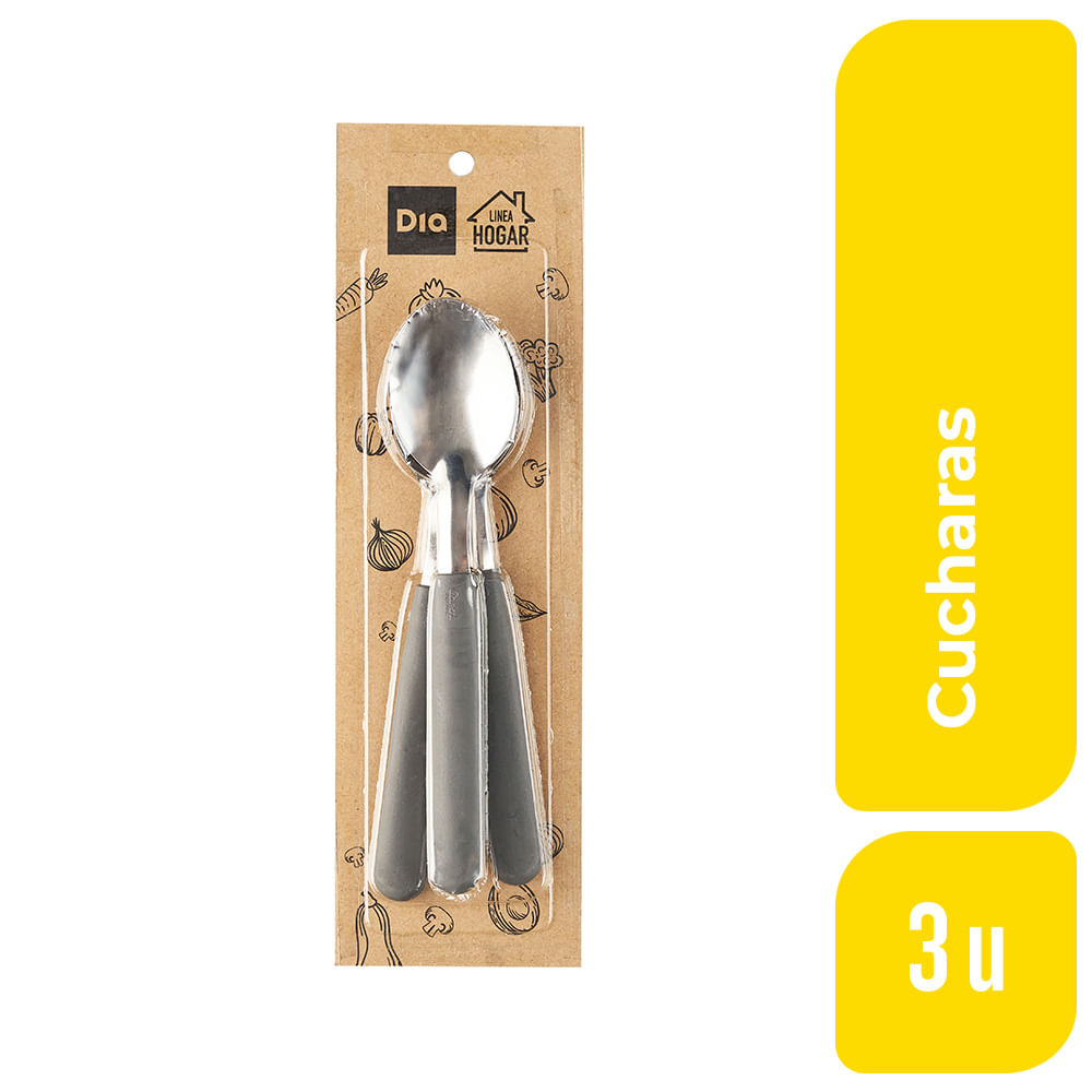 Set De Cucharas Gris Dia 3 Ud. - imagen del producto