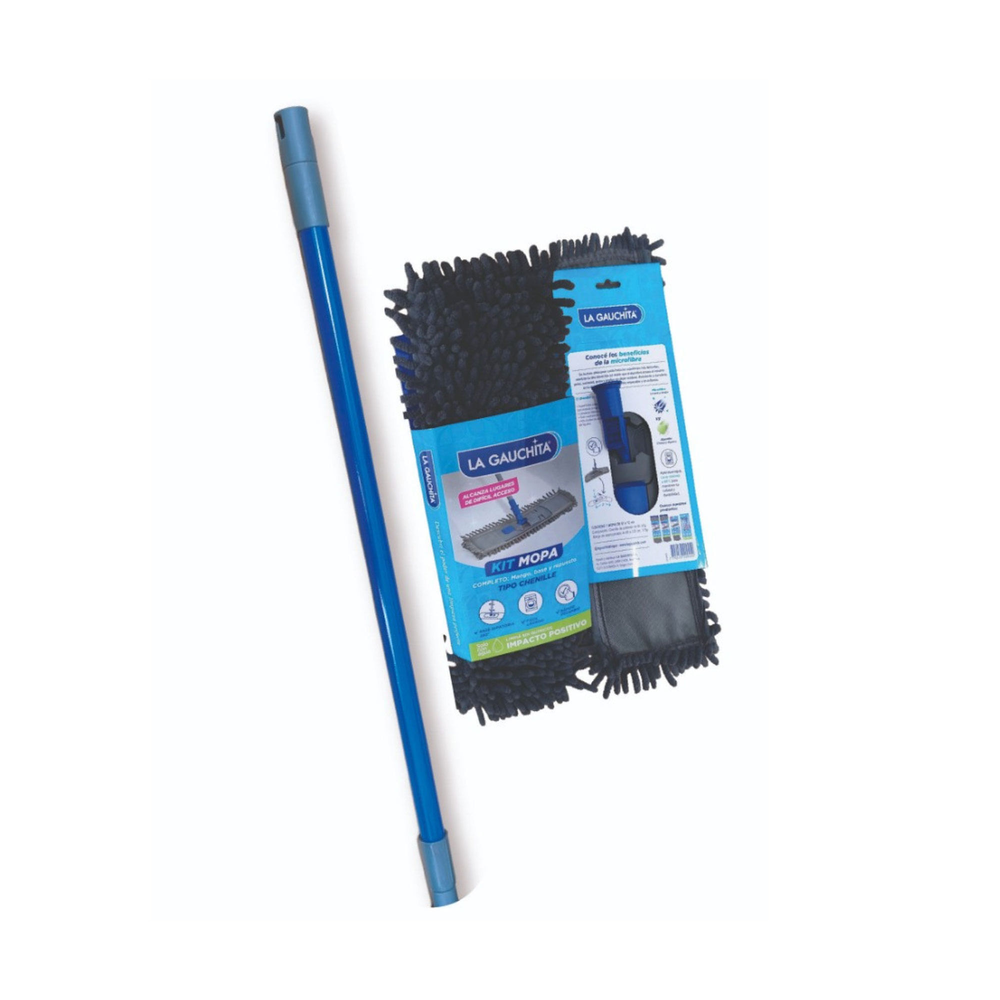 Set mopa plana La Gauchita Chenille - imagen del producto