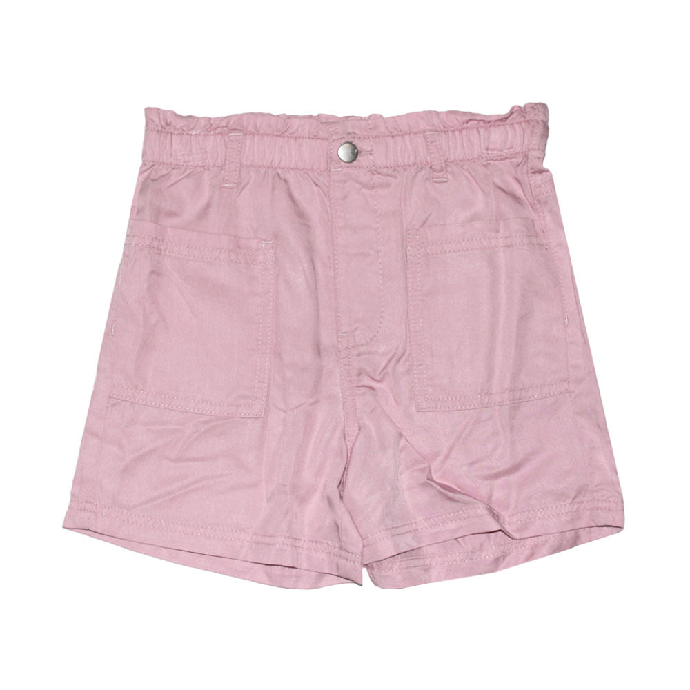 Short Tencel Niña Rosa Talle 4 a 12 Urb - imagen del producto