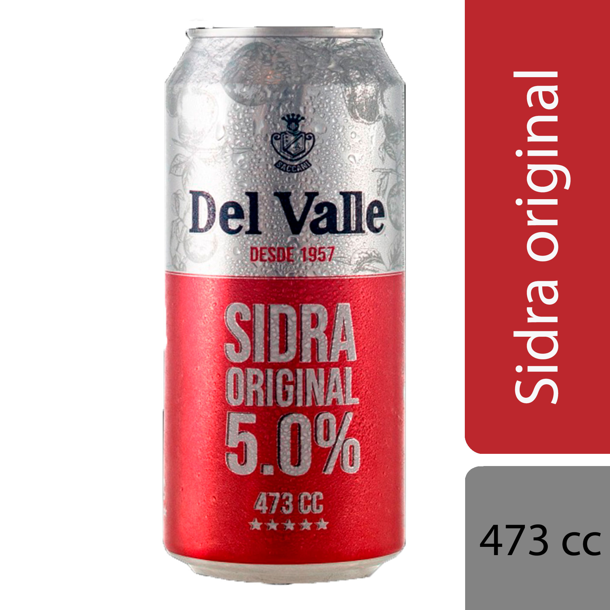 Sidra Del valle en lata 473 cc. - imagen del producto