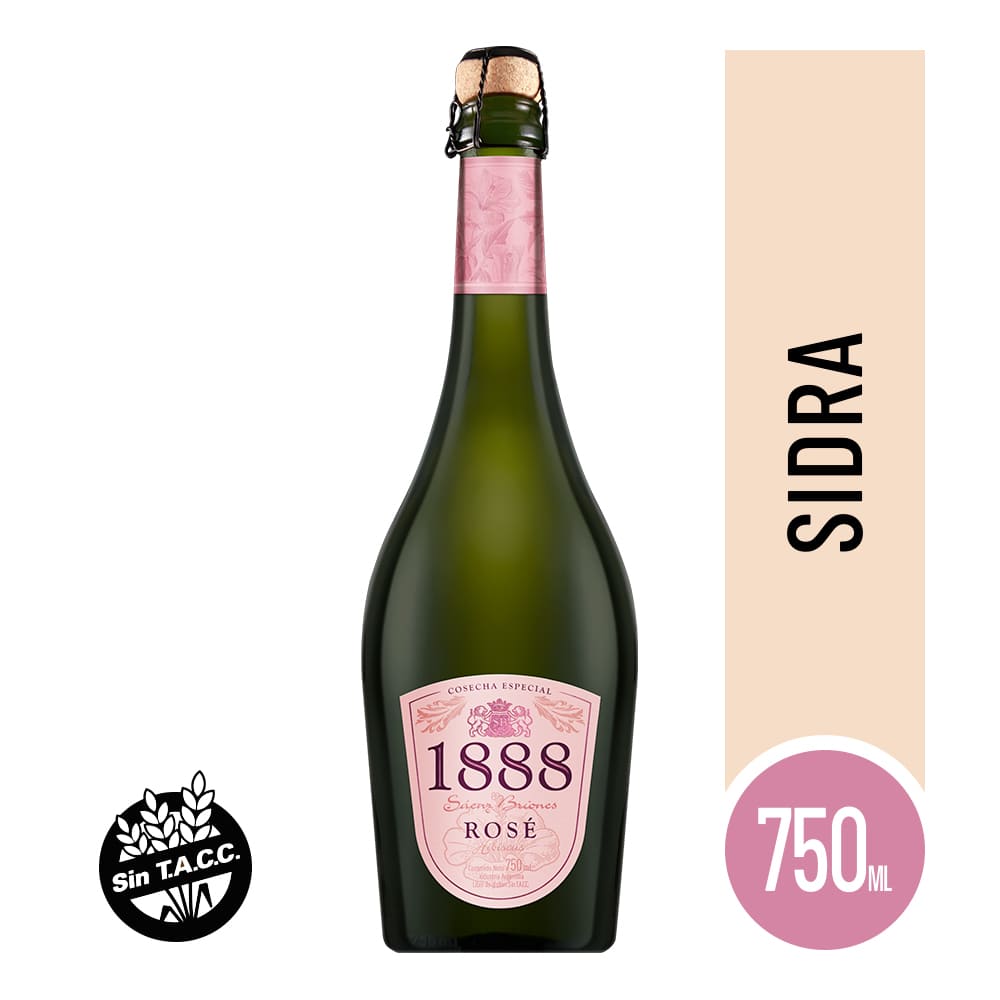 Sidra Rosé 1888 Saenz Briones 750 Ml. - imagen del producto