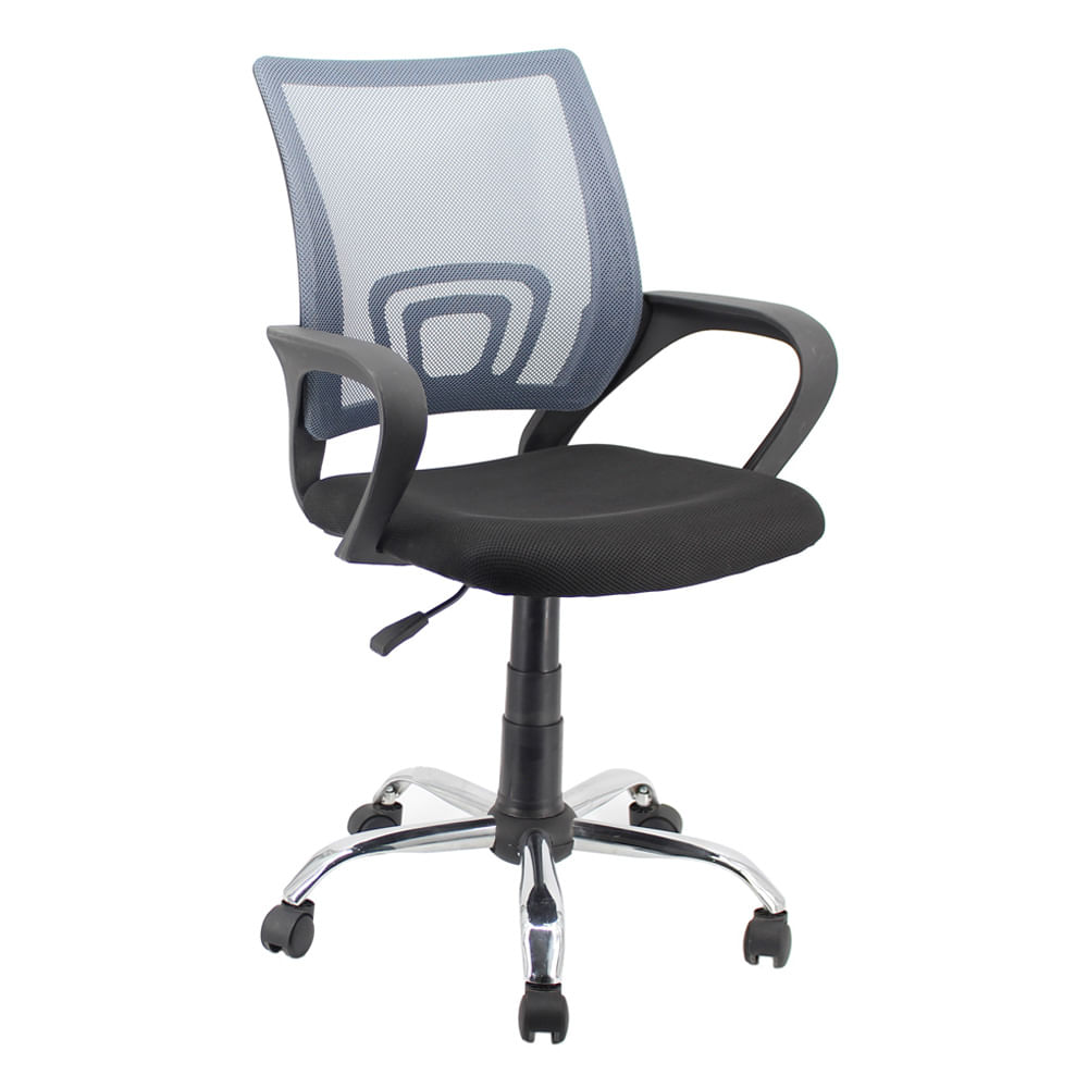 Silla Oficina Cuadrada Gris - imagen del producto