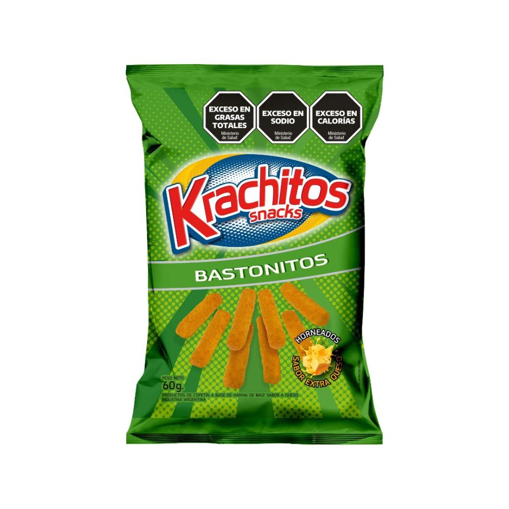 Bastonitos Krachitos Sabor Extra Queso 60g - imagen del producto