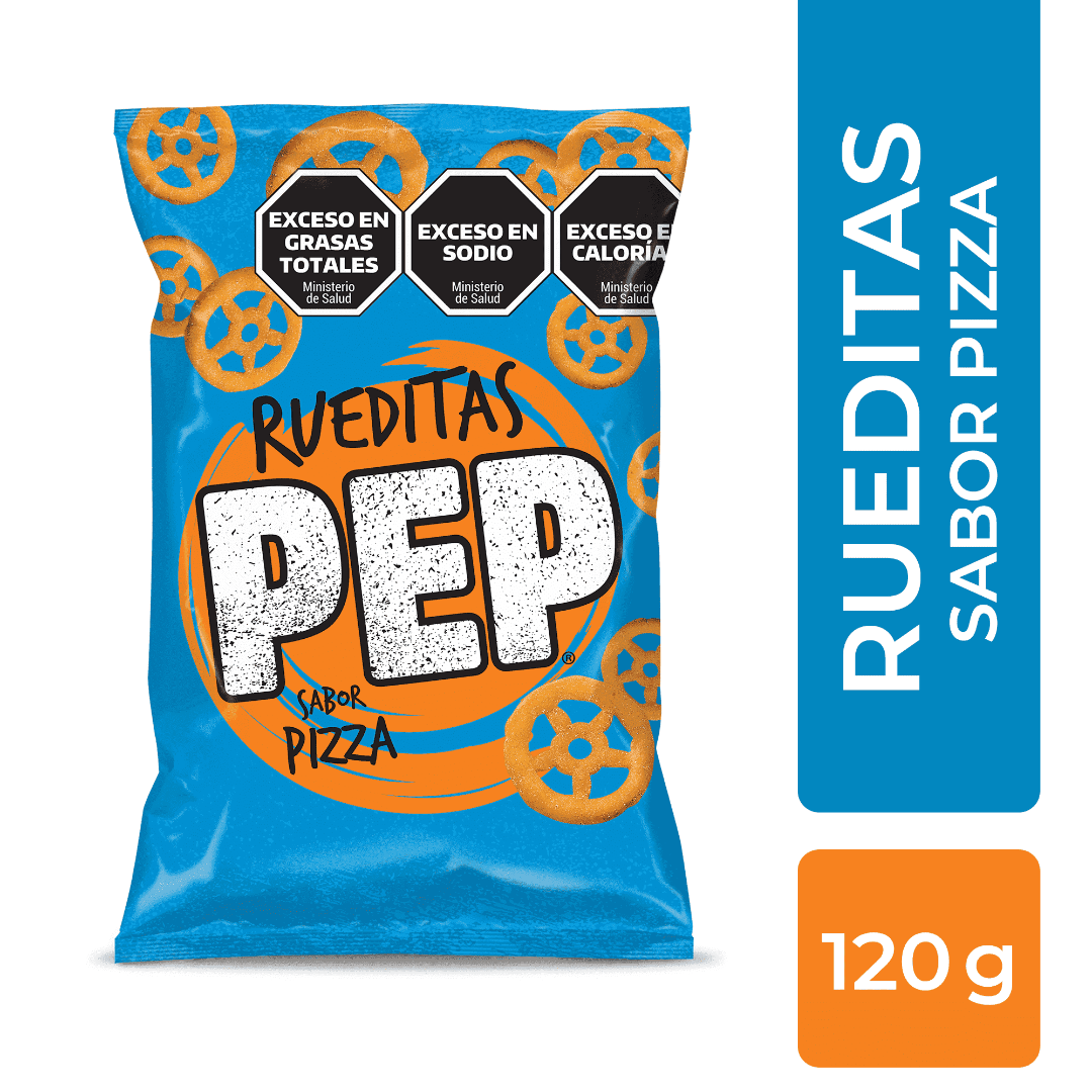 Snack Sabor A Pizza Pep Rueditas 120 G - imagen del producto