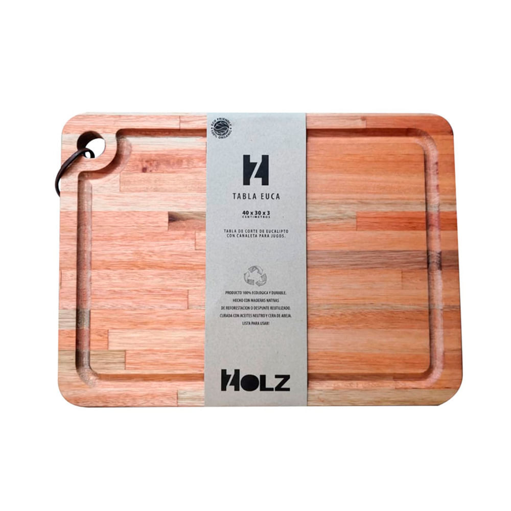 Tabla Eucalipto 40x30x3 Cm Holz - imagen del producto