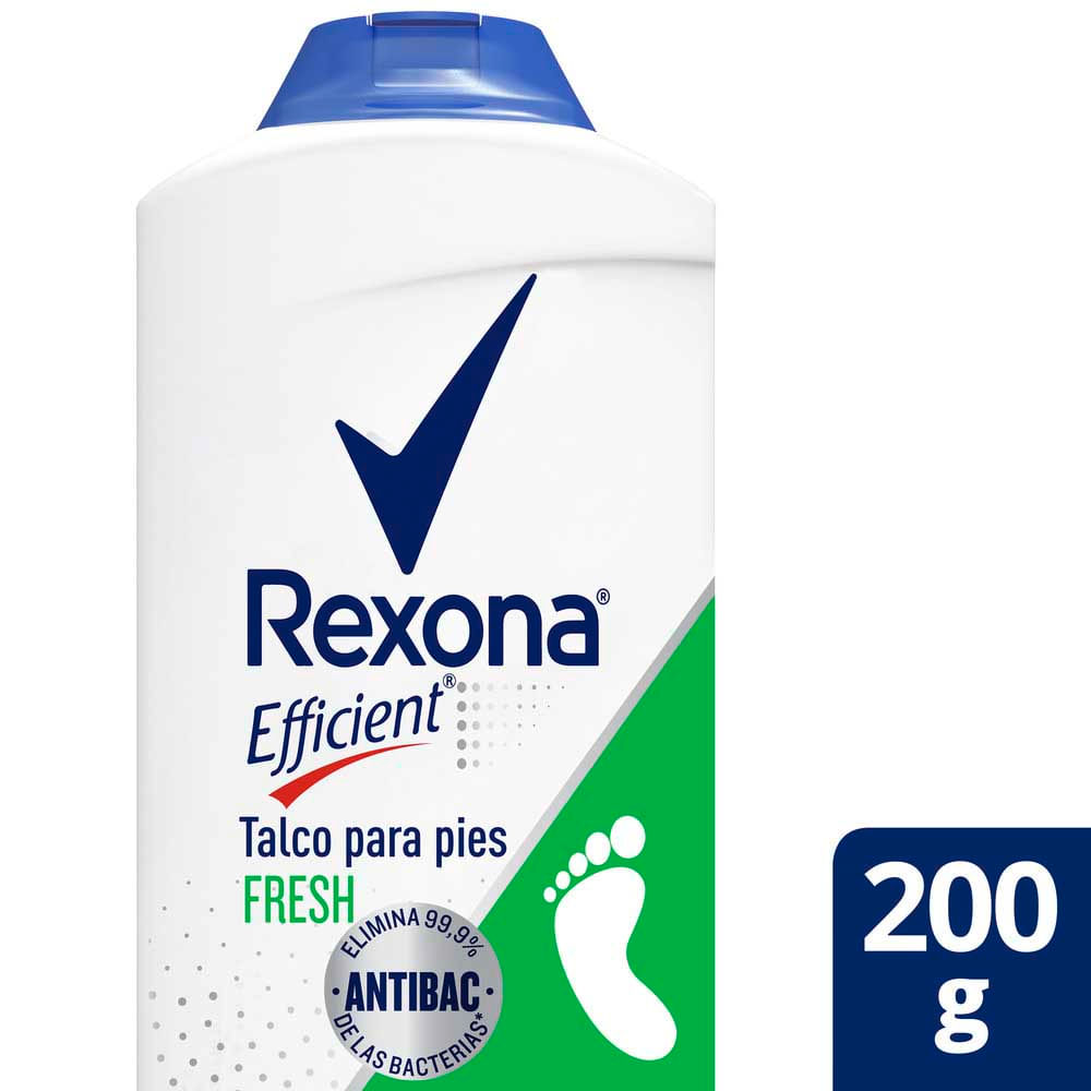 Desodorante Rexona efficient fresh en talco 200 g. - imagen del producto