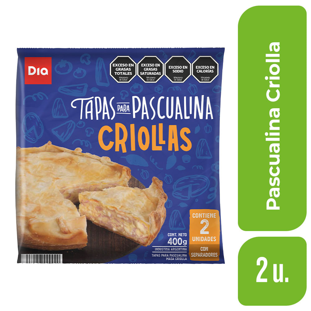Tapa para Pascualina DIA Criolla 400 Gr. - imagen del producto
