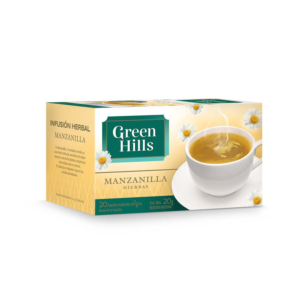 Té Infusión Sabor Manzanilla 20 Grs x 20 Un Green Hills - imagen del producto