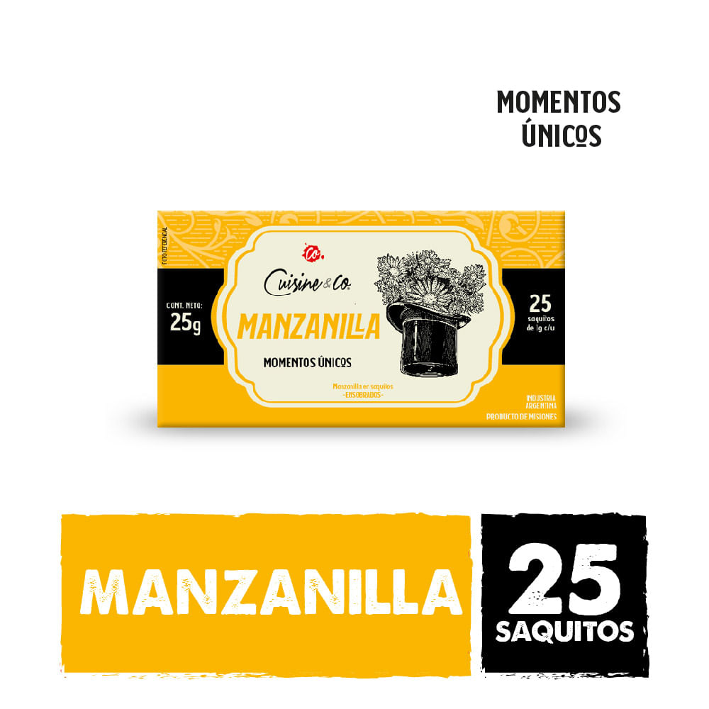 Té Sabor Manzanilla 25 Grs x 25 Un Cuisine & Co - imagen del producto