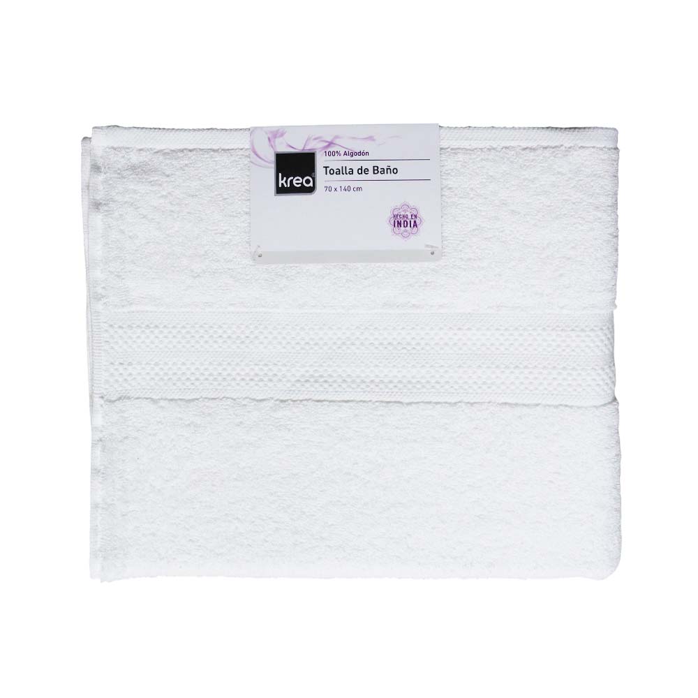 Toalla Baño 70x140 Cm 450 Gsm Blanco - imagen del producto