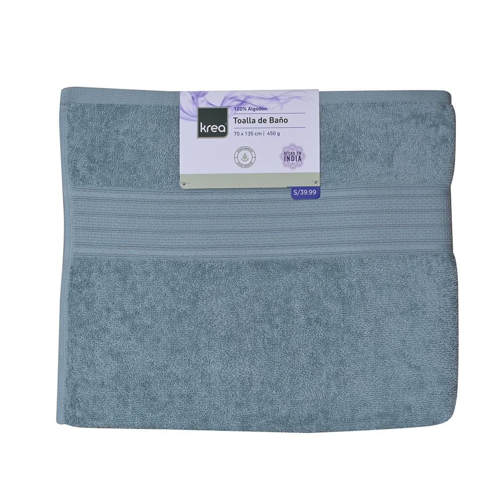 Toalla De Baño Aqua 70x135 Cm 450 Gsm Krea - imagen del producto