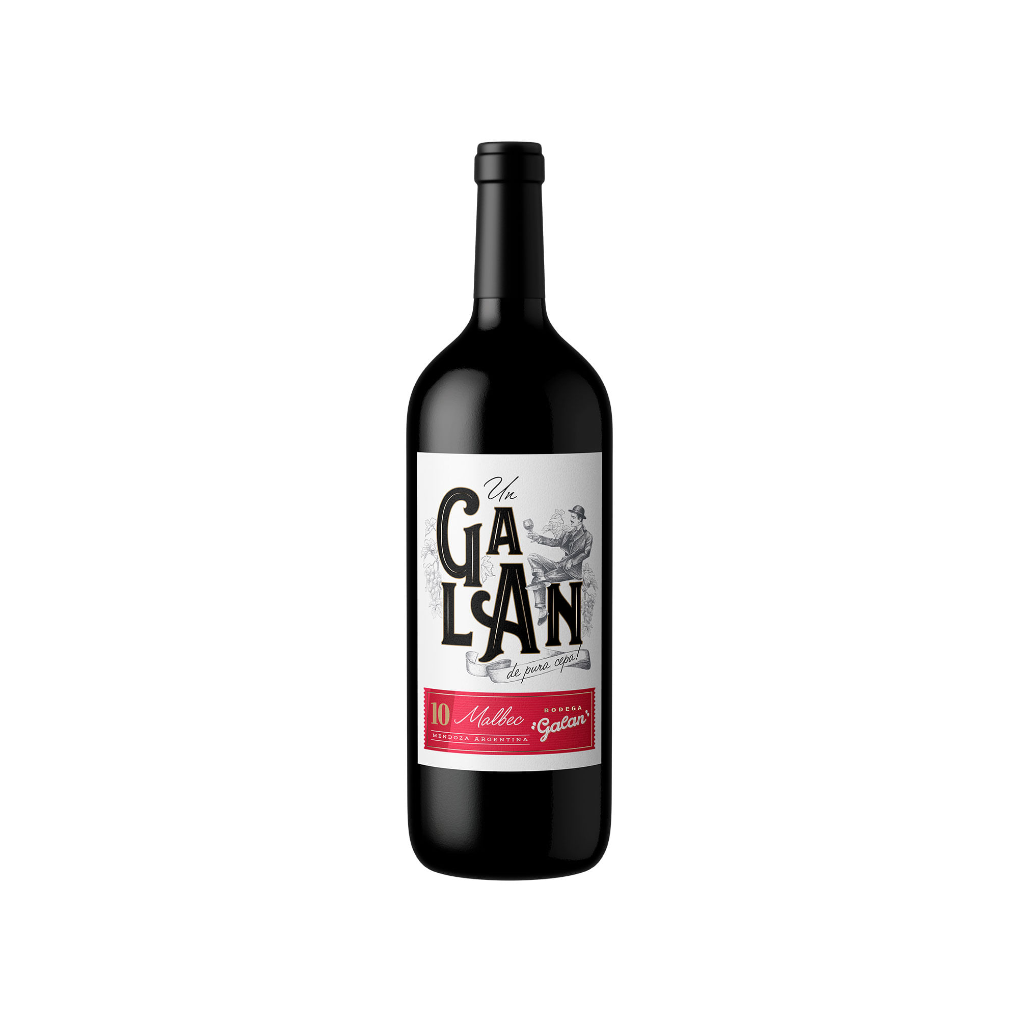 Vino tinto Malbec Galan en botella 1.125 lts - imagen del producto