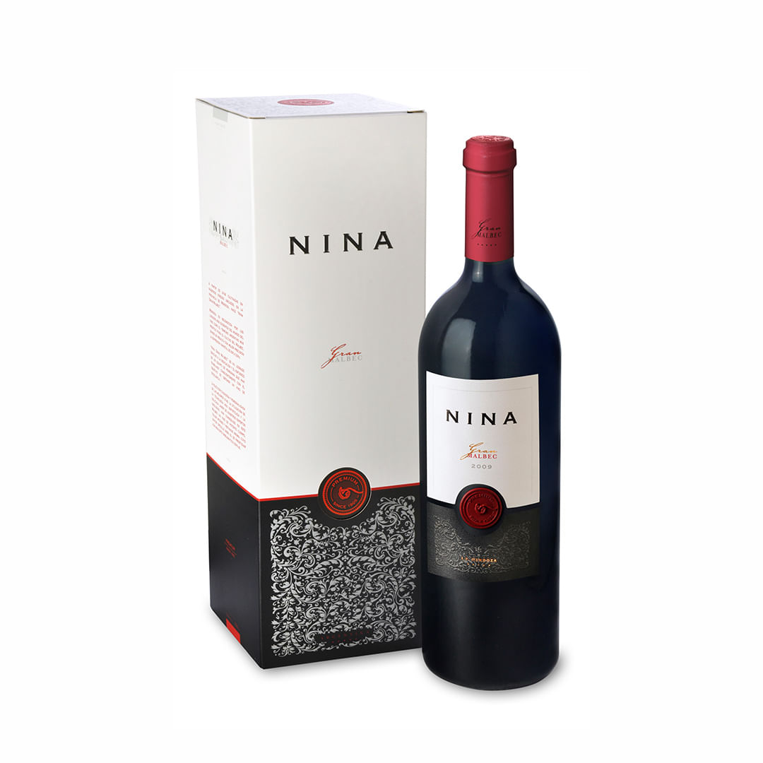 Vino tinto Malbec Gran Nina Estuche 750 ml - imagen del producto