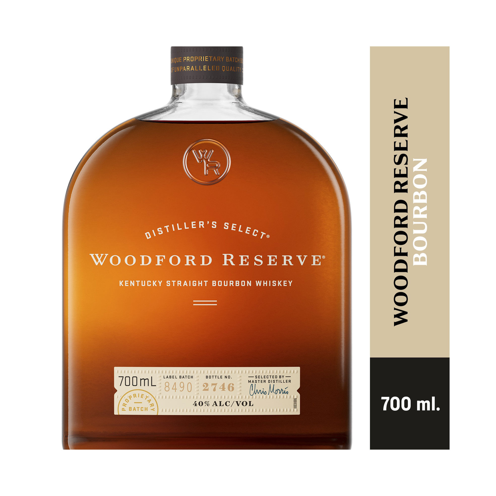 Whisky bourbon Woodford Reserve en botella 700 ml - imagen del producto