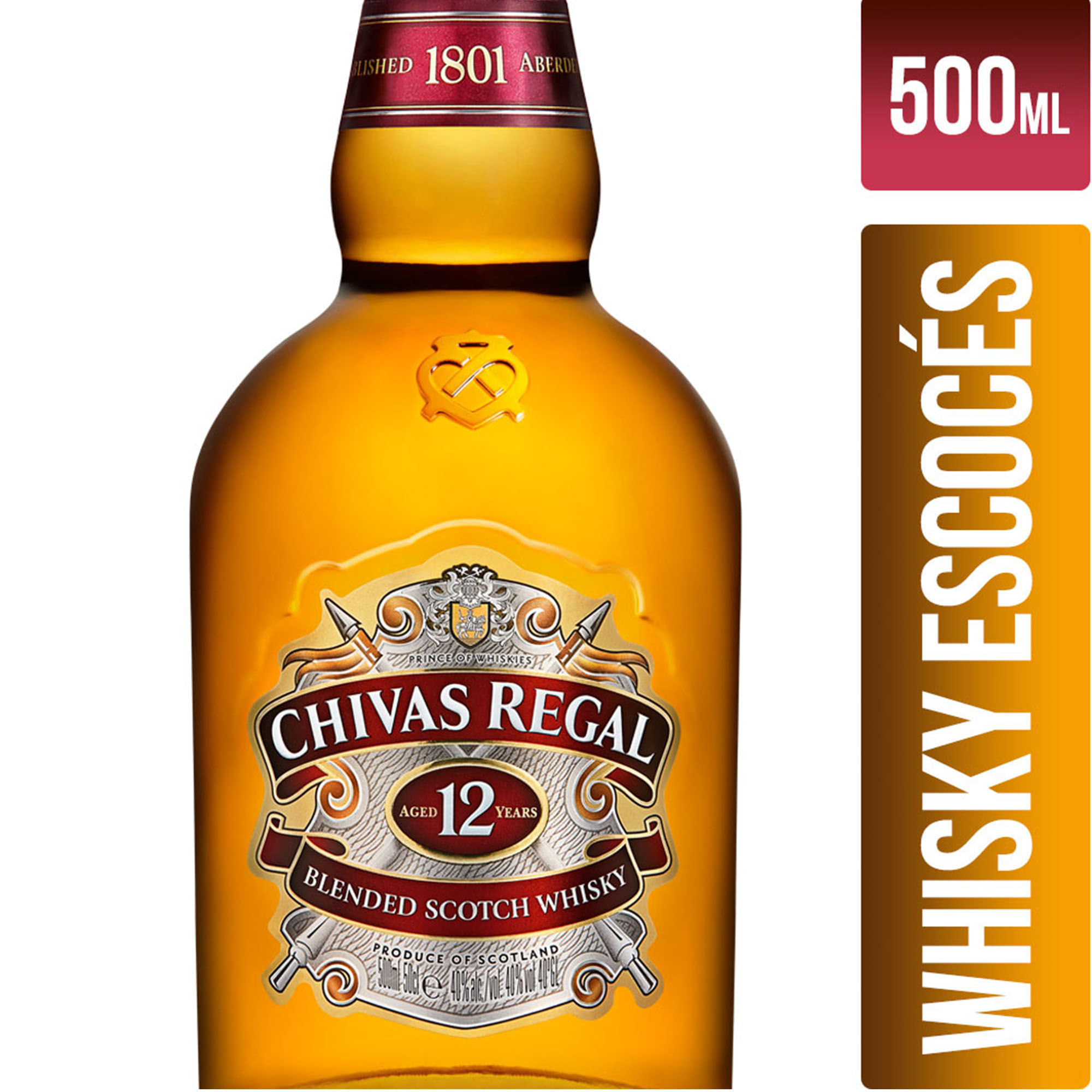 Whisky 12 Años 500 Ml Chivas Regal - imagen del producto