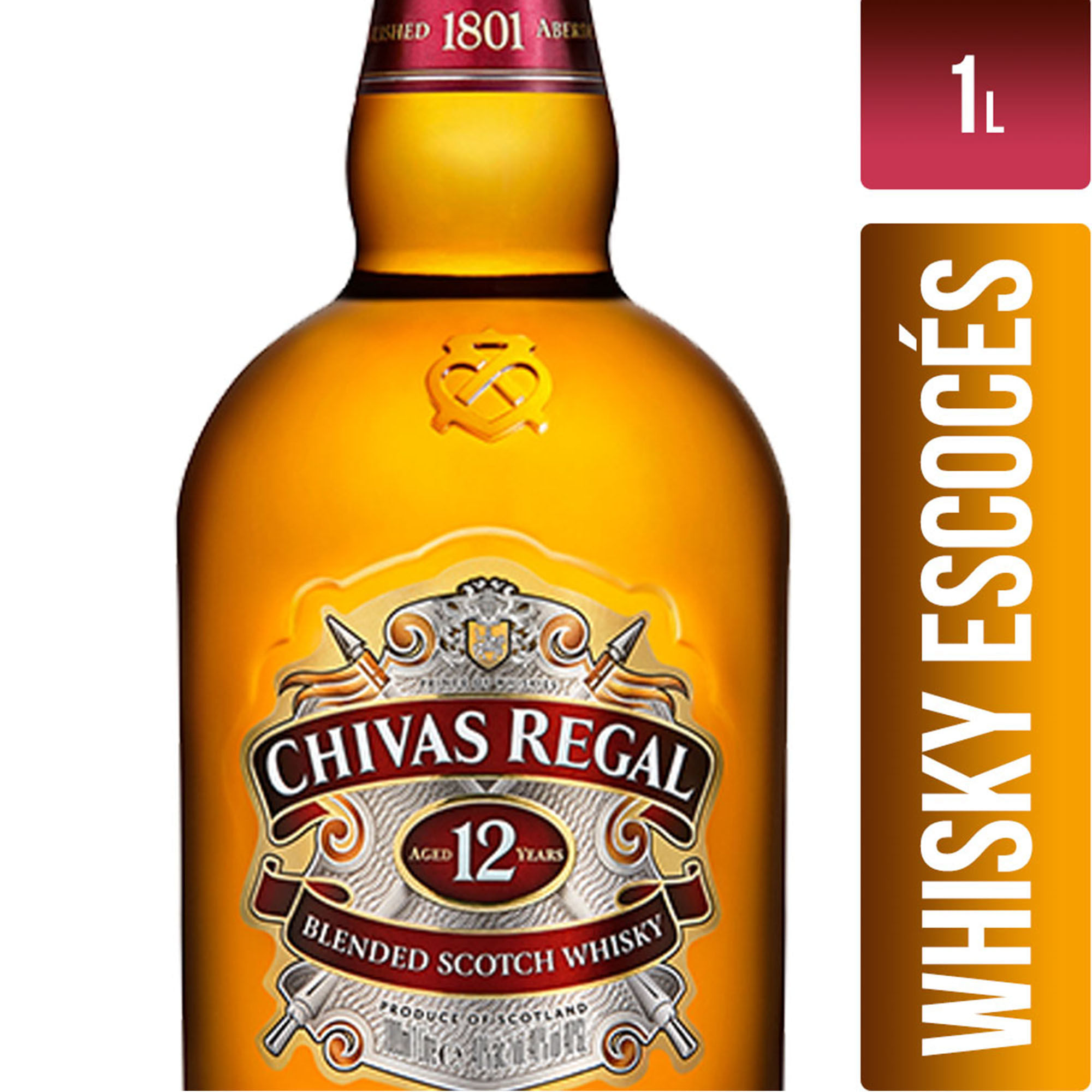 Whisky importado Chivas regal 12 años 1 l. - imagen del producto