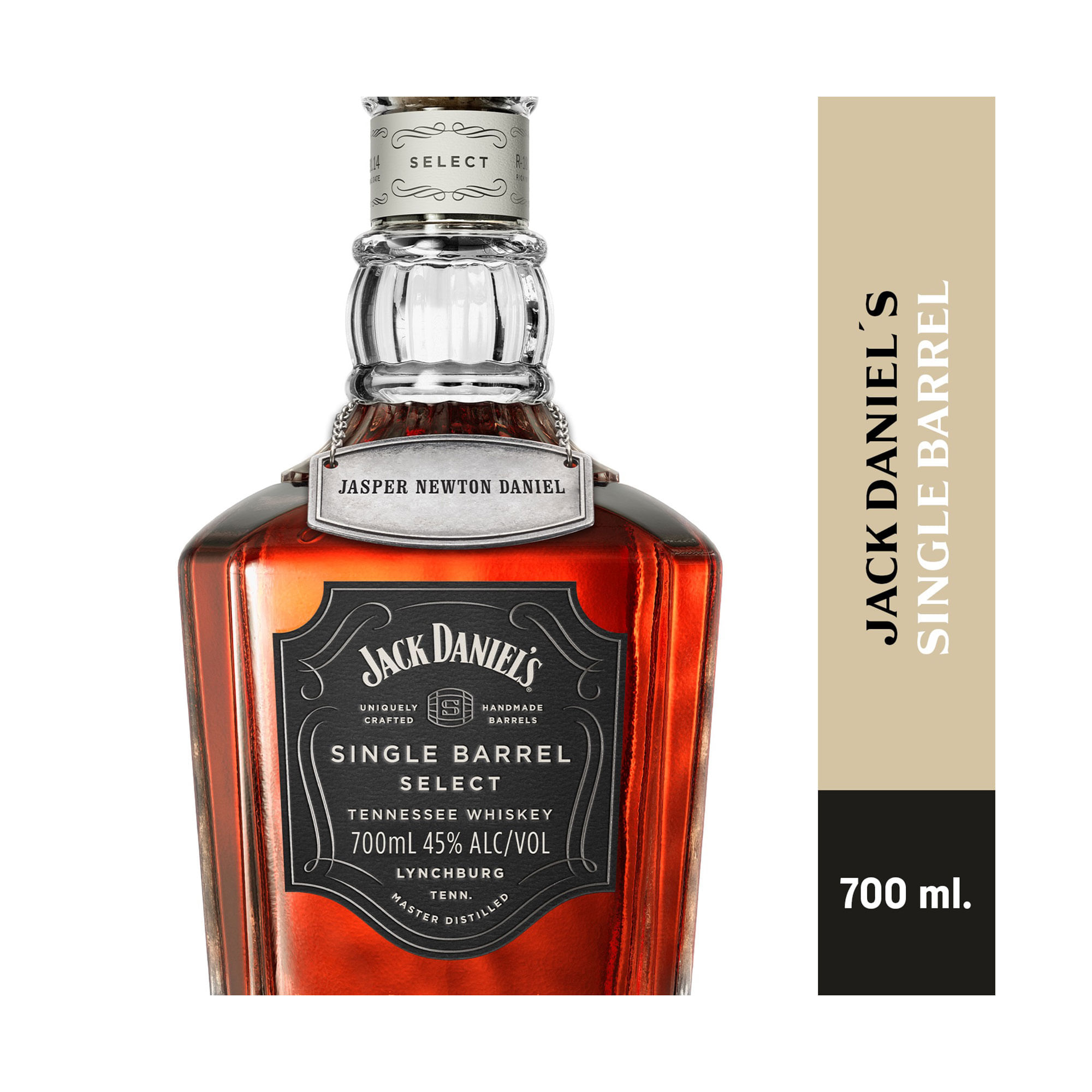 Whisky importado Jack Daniels Single Barrel en botella 700 ml - imagen del producto