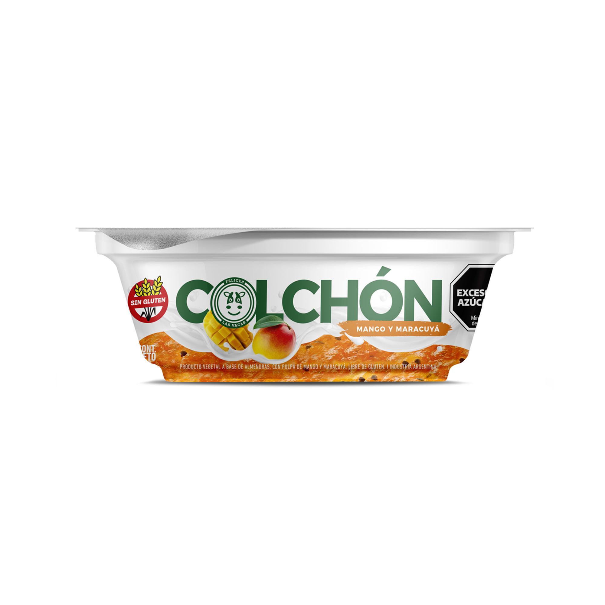 Yogur plant bas colchón mango y maracuya Felices las Vacas 125 g. - imagen del producto